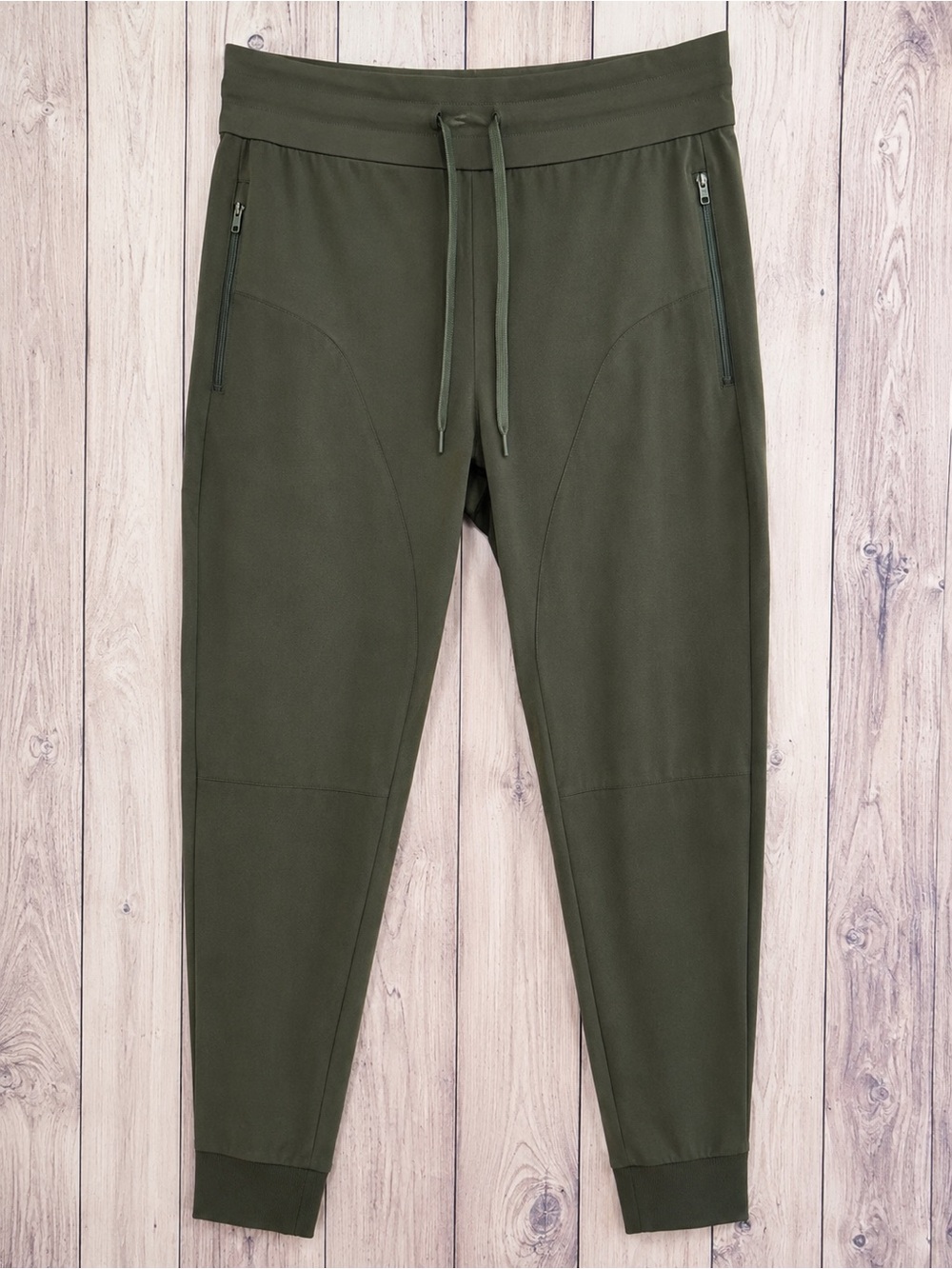 Athleta Headlands Hybrid Jogger Olive Green Size 10 Drawstring pants